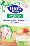 Hero Baby Organik Sütlü Buğdaylı Yulaflı Elmalı 200 gr Kaşık Maması