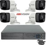 Hikvision 4 Kamera Turbo Hd 1080P 4 Kanal Xmeye Dvr Güvenlik Seti