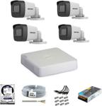 Hikvision Haıkon 6 Kameralı Güvenlik Kamera Hazır Set 1Tb 7/24 Hdd-1Tb Kayıt Kapasiteli Sistem
