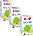 Hipp 3 Organik Devam Sütü 3\'lü 600 Gr