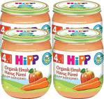 Hipp Organik Elmalı Havuç Püresi 125 Gr 4\'lü Kavanoz Maması