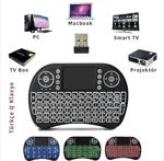 Hmxplus Türkçe Kablosuz Işıklı Mini Klavye Mouse Telefon Tablet Pc Tv Box