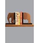 Hobimax Dekoratif Ahşap Kitap Tutucu Fil Figürlü