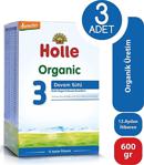 Holle Organik Devam Sütü 3 600 Gr - 3\'lü Paket