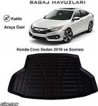 Honda Civic Sedan 2016 ve Sonrası 3D Bagaj Havuzu