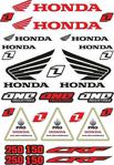 Honda Motosiklet Sticker Seti