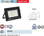 Horoz Pars-50 50 Watt Yeşi̇l Renk Işik Smd Led Projektör 50W