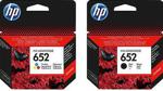 HP 652 F6V25AE Siyah + Renkli 2'li Set Kartuş