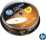 Hp Boş Cd Hp Cd-Rw 4-12X 700Mb 10 Adet Cakebox Kd