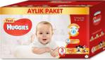 Huggies 3 Beden Midi 100 Adet Aylık Paket Bebek Bezi