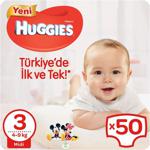 Huggies 3 Numara Midi 50 Adet Bebek Bezi