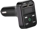 Hytech Hy-Xcb30 Çift Usb 5V 2.1A Led Ekran Usb+Tf Desteği Siyah Bluetooth Fm Transmitter