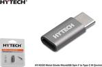 Hytech Hy-Xo30 Gümüş Metal Gövde Microusb 5Pin F To Type C M Çevirici