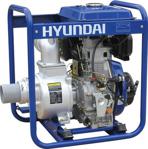 Hyundai Dizel Marşlı Su Motoru DHY100LE 4 Büyük Depolu