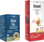 İmunol Ocean Plus Omega 3 1200 Mg 50 Kapsül Limon + Imunol Şurup 150 Ml