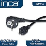 Inca Inpw-6 1,5M Notebook Güç Kablosu