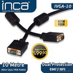 Inca Ivga-10 10mt Altın Uçlu Blister Vga Kablo