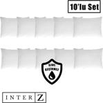 Inter Z 10'Lu Set Sıvı Geçirmez Yastık Koruyucu Alez Fermuarlı , 50X70 Cm