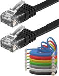 Irenis Cat6 Yassı Ethernet (Network, Lan) Kablosu Siyah 50 Cm