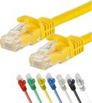 Irenis Cat7 Ethernet (Network, Lan) Kablosu, Sarı, 25 Cm - Sarı