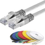 Irenis Cat7 Yassı Ftp Ethernet (Network, Lan) Kablosu, Gri, 1 Metre - Gri - 1 M