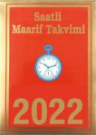 İstanbul Matbaası 2021 Yılı Büyük Boy Saatli Maarif Takvimi Arka Kartonlu