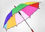 İstoc Trend Baston Gökkuşağı Renk Çocuk Şemsiyesi, Dekor Şemsiyesi Küçük
