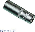 İzeltaş 1108060019 19 Mm 1/2" Derin Lokma 6 Köşe