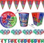 İzmir Partystore Pijamaskeliler 16 Kişilik Doğum Günü Parti Seti Izmir Party Store