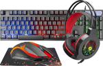 J-Tech Combo Rgb Gökkuşağı Klavye Mouse Kulaklık Pad Gamer Set 4 In 1