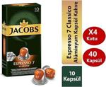 Jacobs Espresso Classico 7 Kapsül Kahve 4 Kutu 10 Lu