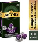 Jacobs Lungo 8 Intense 10'Lu 10 Adet Kapsül Kahve