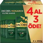 Jacobs Monarch 250 gr 4'lü Paket Filtre Kahve