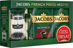 Jacobs Monarch Aroma 500 gr 2'li Paket Filtre Kahve+ French Press Hediyeli