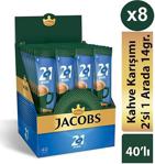 Jacobs Original 2'Si 1 Arada 40'Lı 8 Adet Hazır Kahve