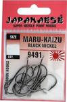 Japanese Maru-Kaizu 9491 Çapari Olta İğnesi Düz Siyah No:14