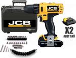 Jcb Pro Plus 32 V 5 Ah Li-On X-TORQ Metal Şanzuman Darbeli Vidalama 27 Parça Prof Usta Seti Hediyeli