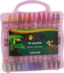 Jocco Pastel Boya 24 Renk Plastik Çantalı Jyp-24