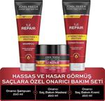 John Frieda Hassas Ve Hasar Görmüş Saçlara Özel Onarıcı Bakım Seti