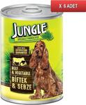 Jungle 6 Adet Köpek 415 Gr Biftekli-Sebzeli Kon. Skt: 08/2025