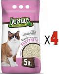 Jungle Bentonit Natural 5 lt 4'lü Paket Kedi Kumu