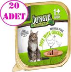 Jungle Kedi Yaş Mama Tavuklu Ezme 100 Gr 20 Ad