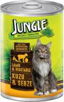 Jungle Kuzu Etli ve Sebzeli 415 gr Yetişkin Kedi Konservesi