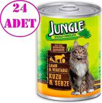 Jungle Kuzuetli Sebzeli Kedi Konservesi 415 Gr 24 Adet