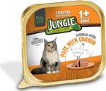 Jungle Pate Kısırlaştırılmış Tavuklu 100 gr 32'li Paket Yetişkin Kedi Konservesi