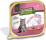 Jungle Pate Tavuklu Sütlü 100 gr 32'li Paket Yavru Kedi Konservesi