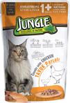 Jungle Pouch Kısırlaştırılmış Tavuklu 100 gr Yetişkin Kedi Konservesi