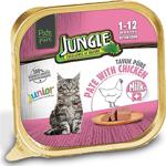 Jungle Tavuklu Yavru Ezme Kedi Konserve Maması 100 Gr 12'Li Set