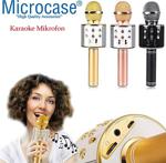 Kablosuz Karaoke Mikrofon Hi Fi Karaoke Hoparlör Usb Ve Hafıza Kart Girişli - Wster Ws-858 Rose Gold