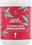 Kallos Cosmetics Hair Pro-Tox Cannabis 1000Ml Kenevir Tohumu Yağı, Keratin Ve Vitamin Kompleksi Içeren Saç Maskesi